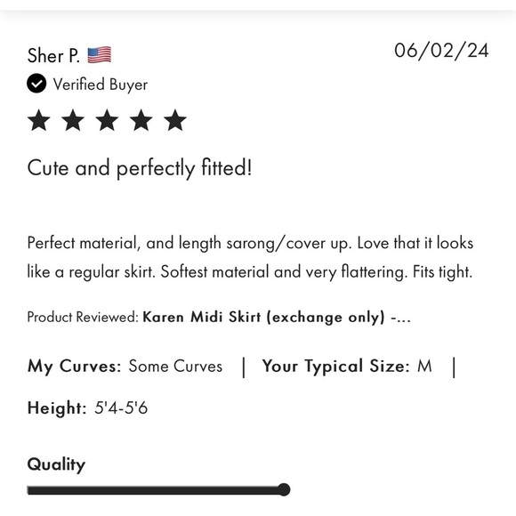 NWT Vix PaulaHermanny Solid Karen Cover Up Skirt in Pink. Light, Soft, Cooling M - Picture 14 of 16